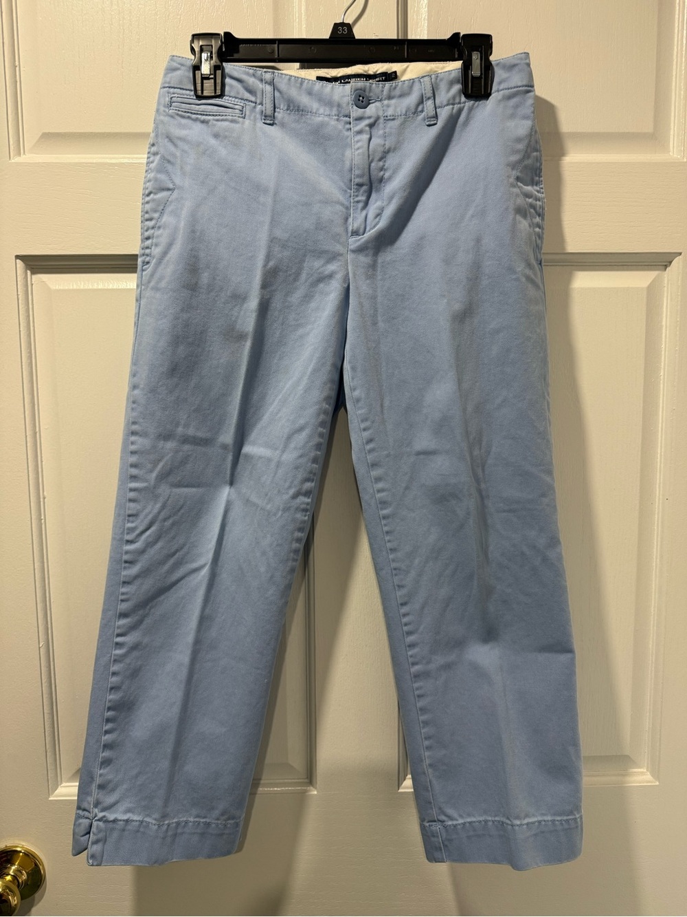 Ralph Lauren Light Blue Women's Chino Ankle/Capri Pant